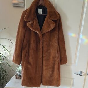 Avec Les Filles Tan Teddy Jacket